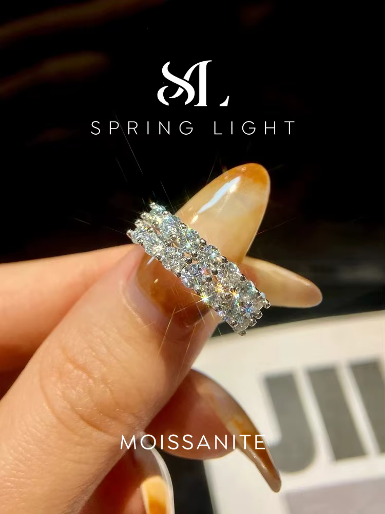 Bague en diamant Moissanite 1