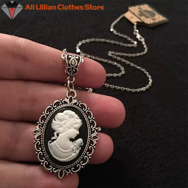 Collier ras du cou Vintage victorien sculpté pour femmes et filles