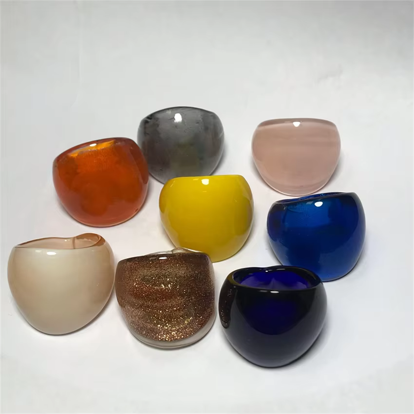 Bagues en verre de Murano faites à la main pour femmes