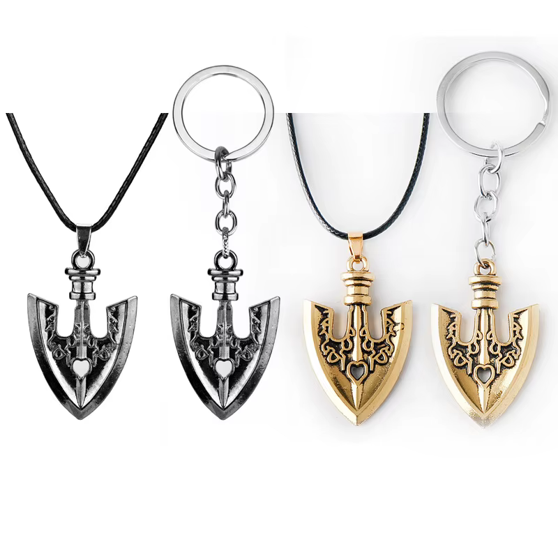 Anime JOJOS BIZARRE ADVENTURE Kujo Jotaro flèche métal doré tour de cou charme cadeaux porte-clés