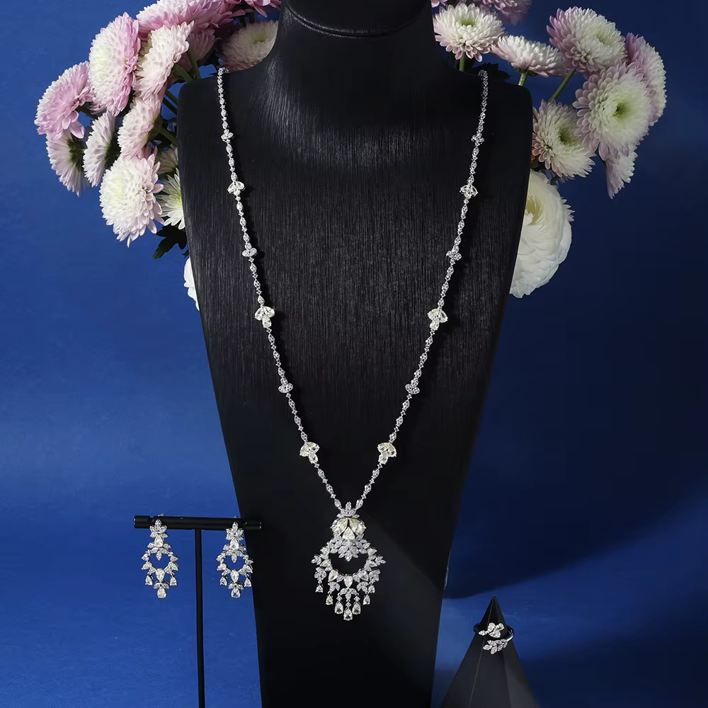 00018 ensemble de collier Long pour femmes
