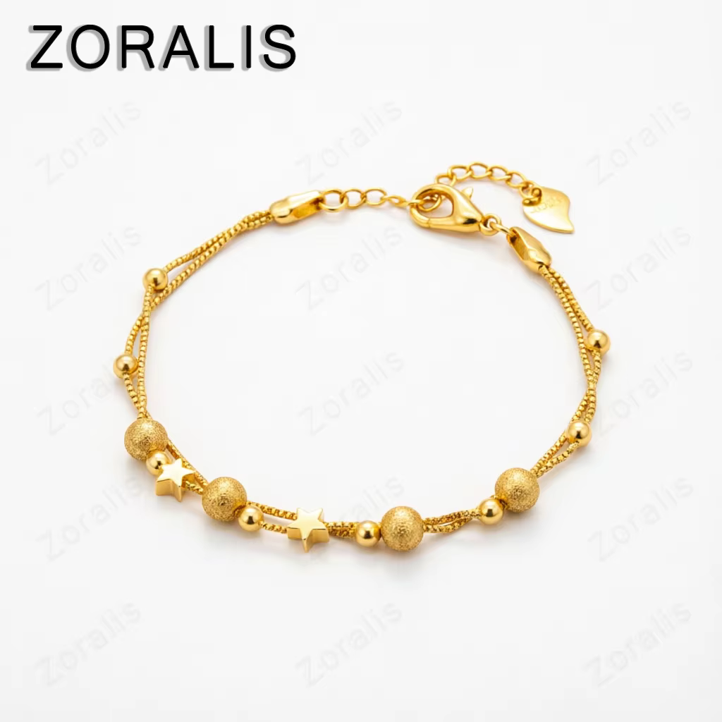 Bracelets en or 18 carats avec de magnifiques étoiles pour femmes