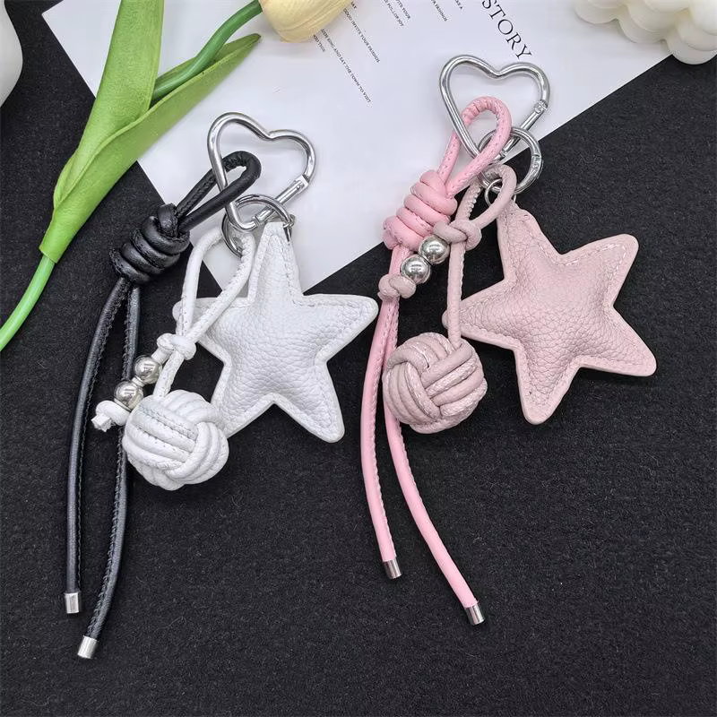 Pendentif de sac en cuir étoile Maillard