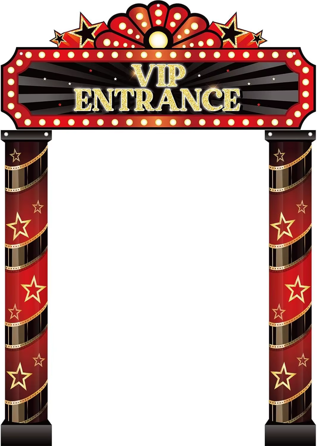 Rideau de porte à thème Soirée Cinéma VIP Tapis Rouge pour la première des Cérémonies des Oscar