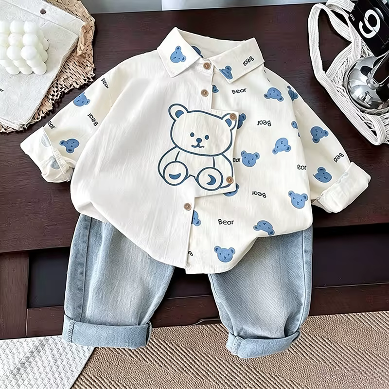 Nouvelle tenue pour bébé à manches longues en 2 pièces | Printemps et automne