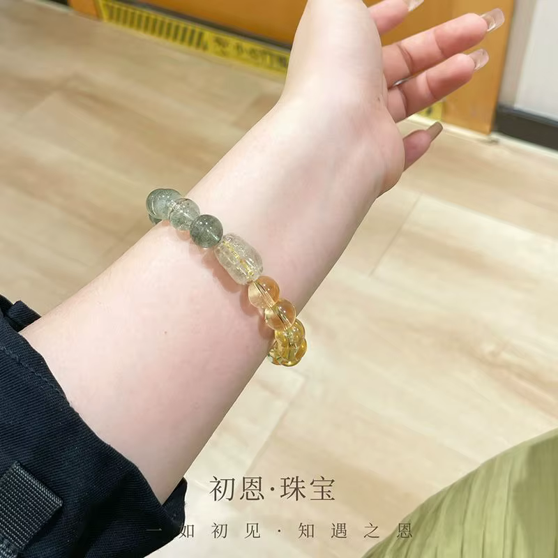 Bracelet en Citrine naturelle pour femmes