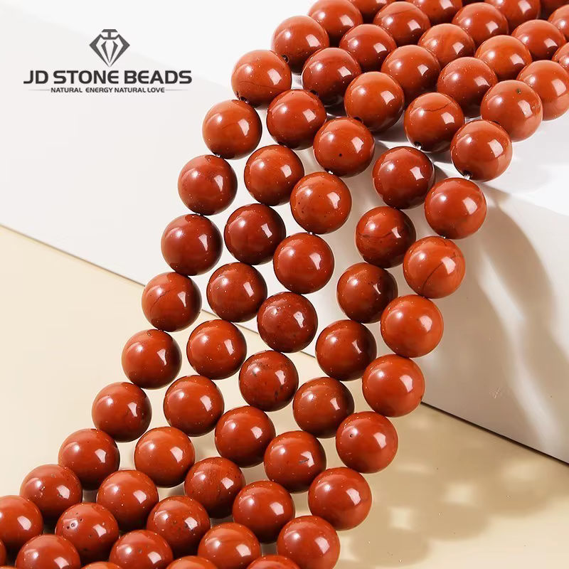 Perles de jaspe rouge naturel 3-12mm