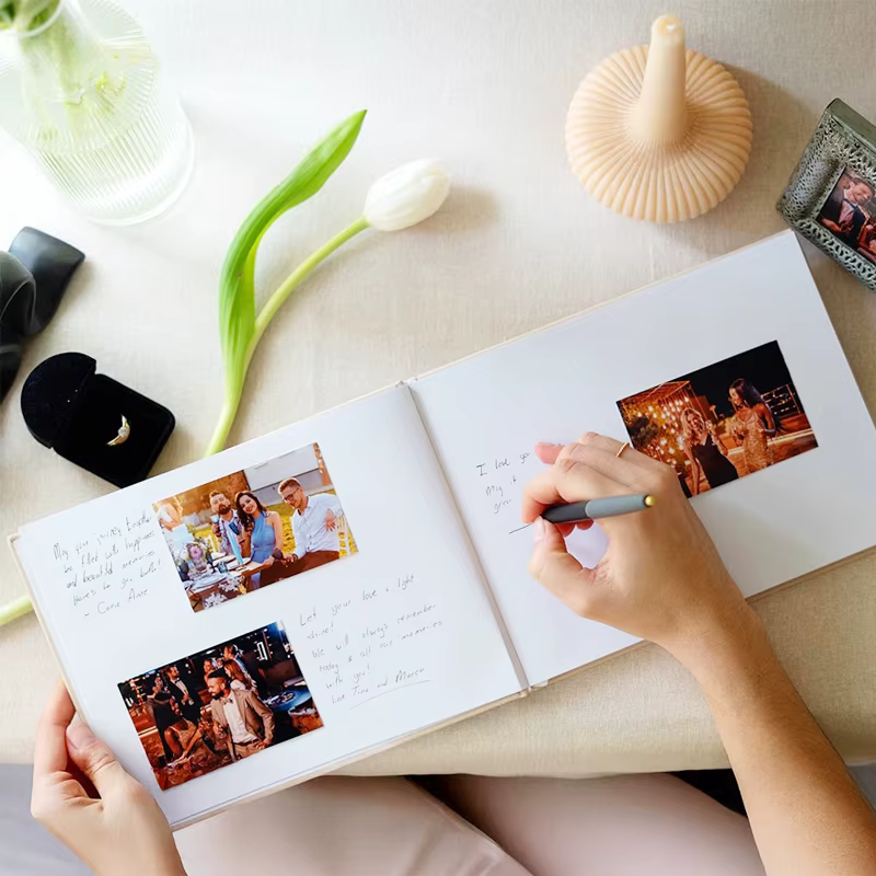 Album photo personnalisé pour livre d'or