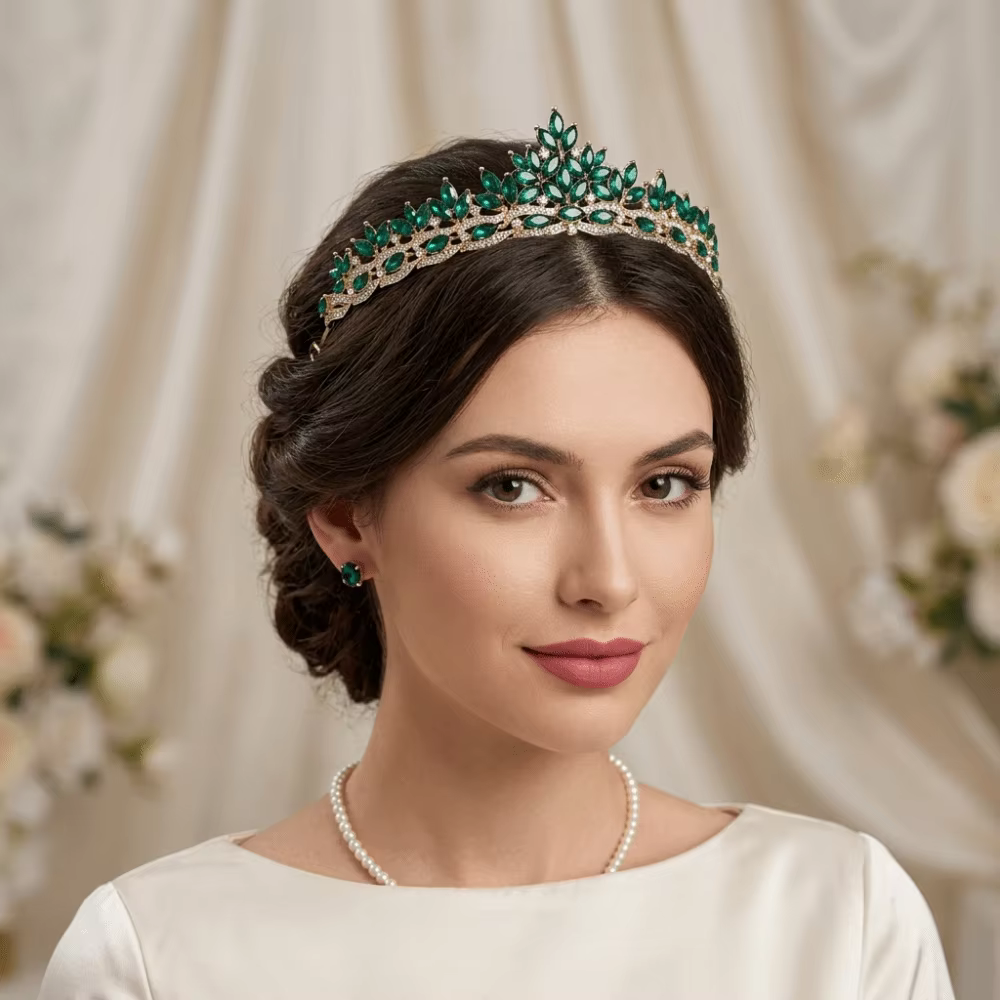 Couronne de cristal baroque étincelante