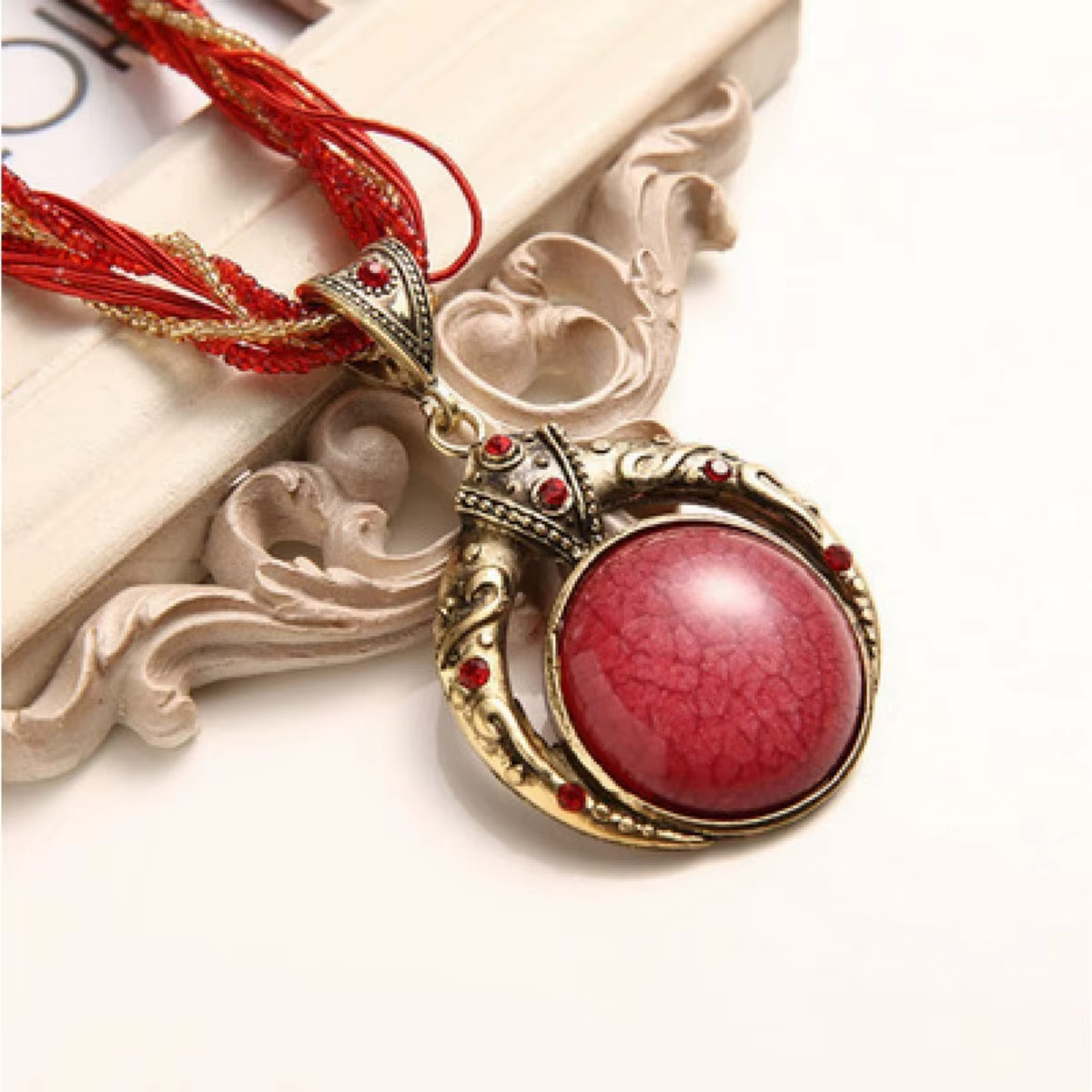 Collier de perles multicouches de style bohème rétro populaire