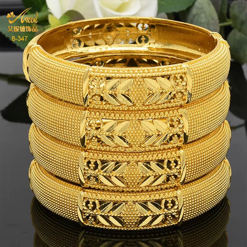Bracelets de luxe en or 24 carats pour femmes