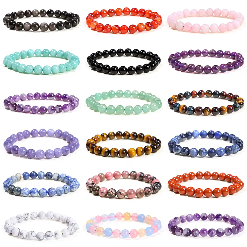 JD – Bracelet de perles en pierre naturelle