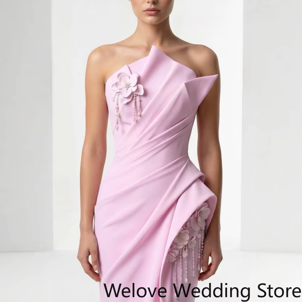 Robe de soirée drapée sur mesure avec col asymétrique origami à une épaule et taille froncée croisée