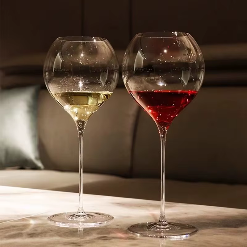 Grands verres à vin rouge transparents Ultra-fins de 500ml