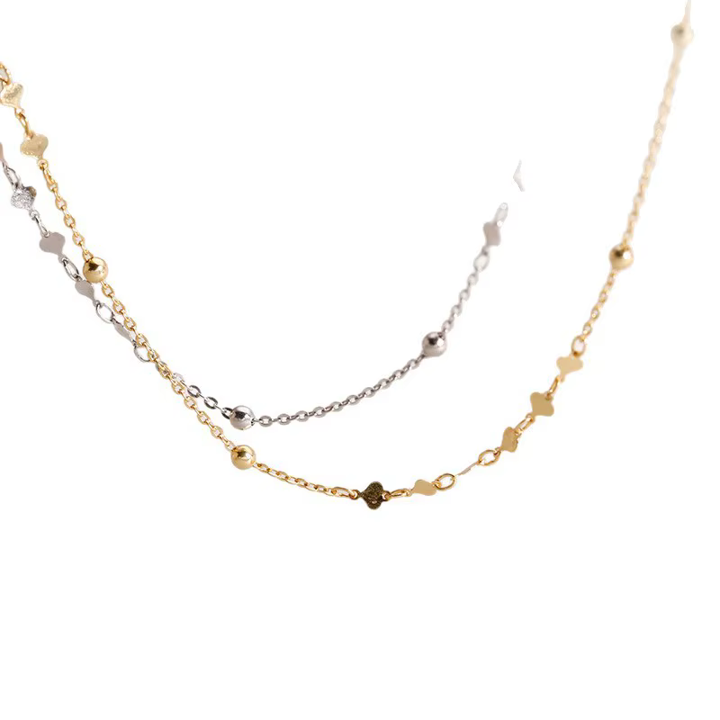 Collier en argent Sterling 925 en forme de cœur pour femme