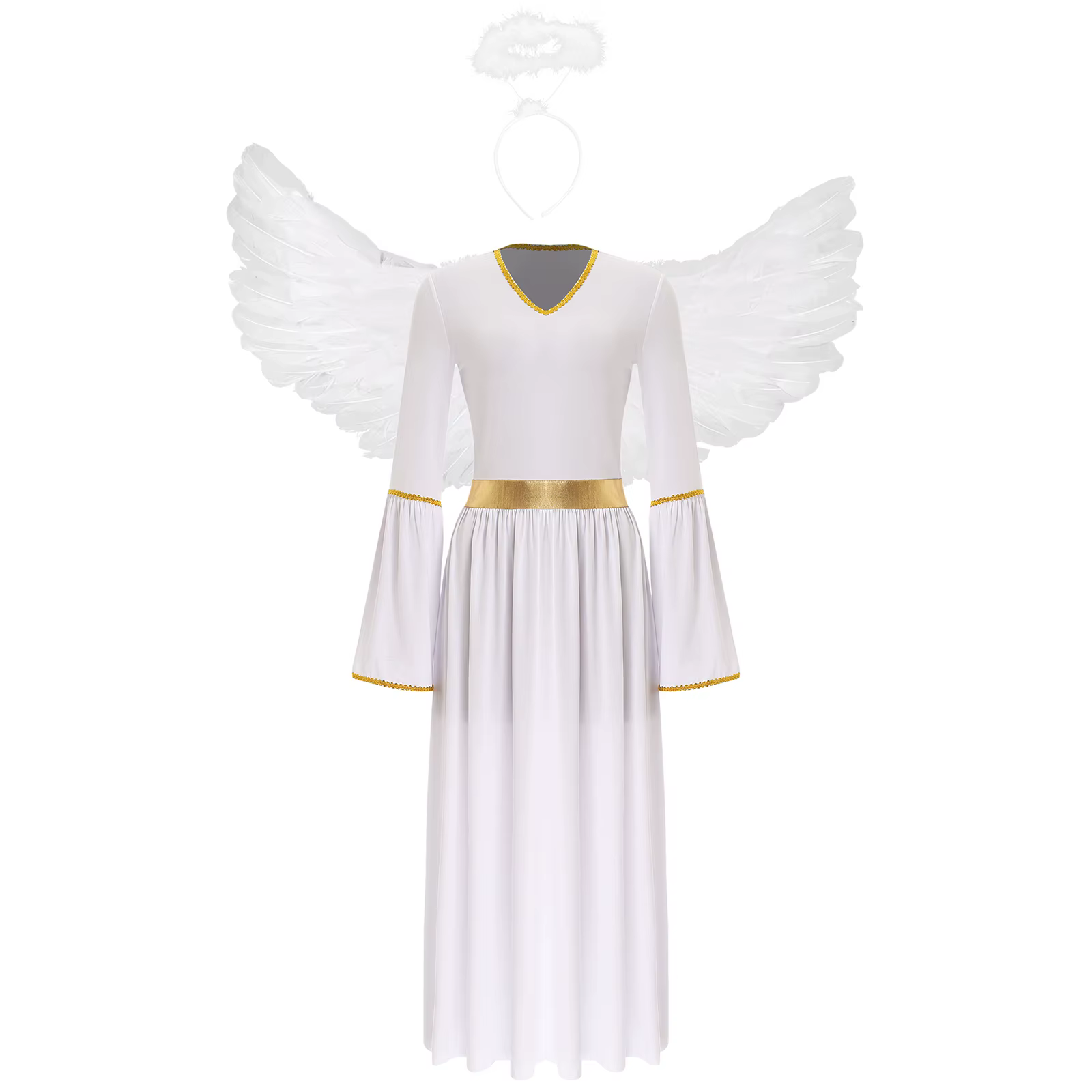 Costume d'ange 3 pièces pour femmes