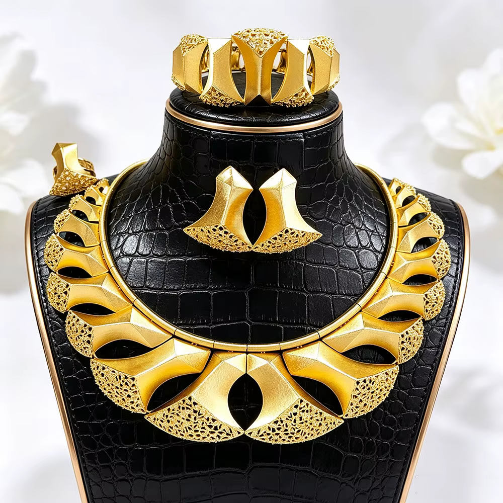 GODKI – magnifiques bijoux pour femmes, accessoires de luxe pour fête de mariage, collier de haute qualité, boucles d'oreilles, bague brillante