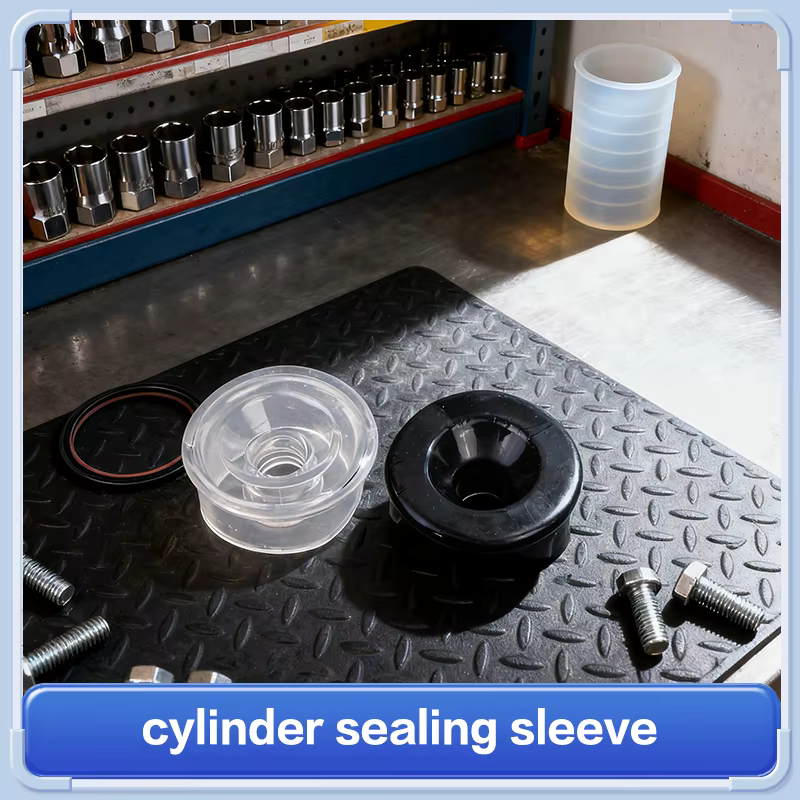 Anneau de cylindre confortable de précision ; Manchon d'étanchéité universel en silicone transparent/noir de qualité supérieure