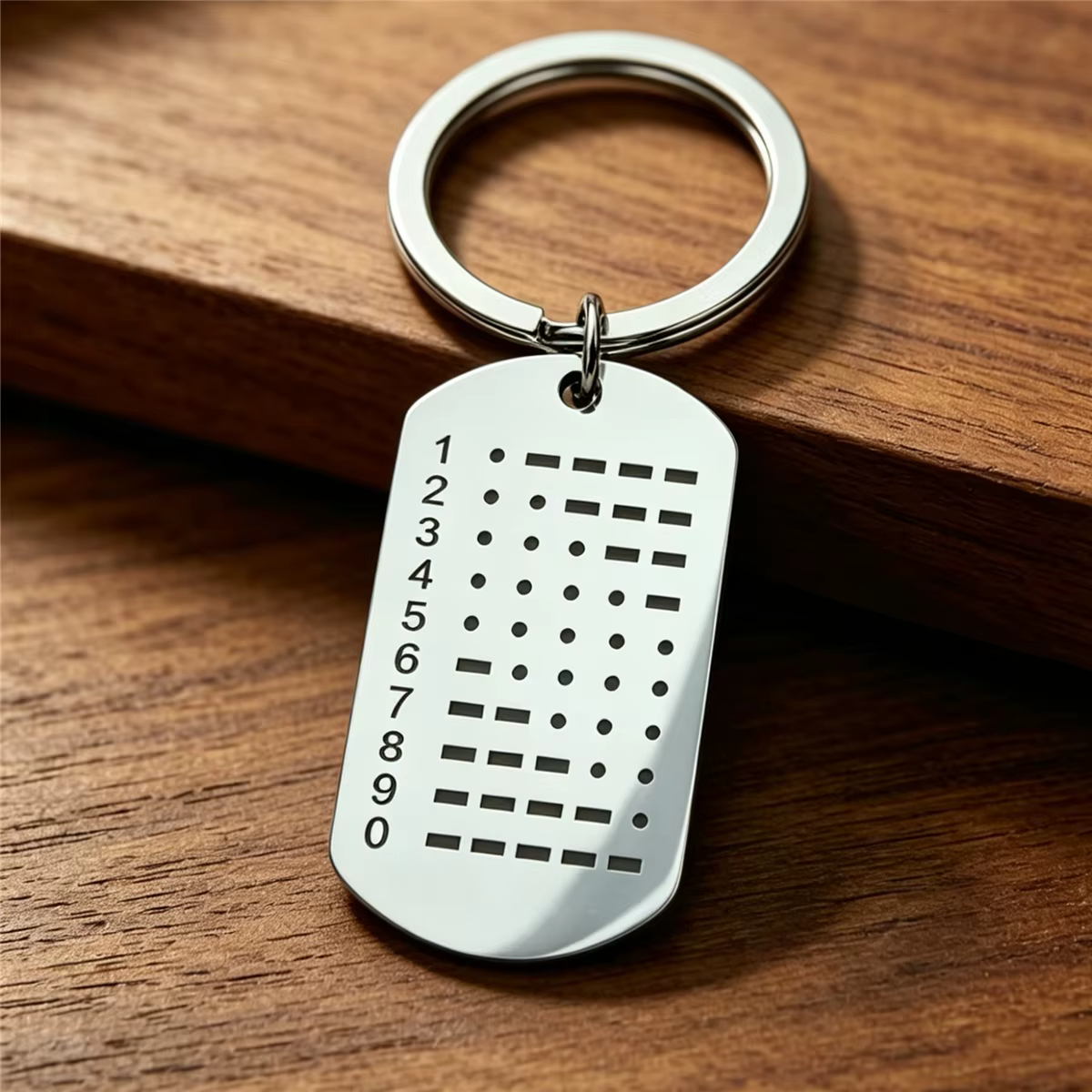 1 porte-clés de survie avec guide du code Morse