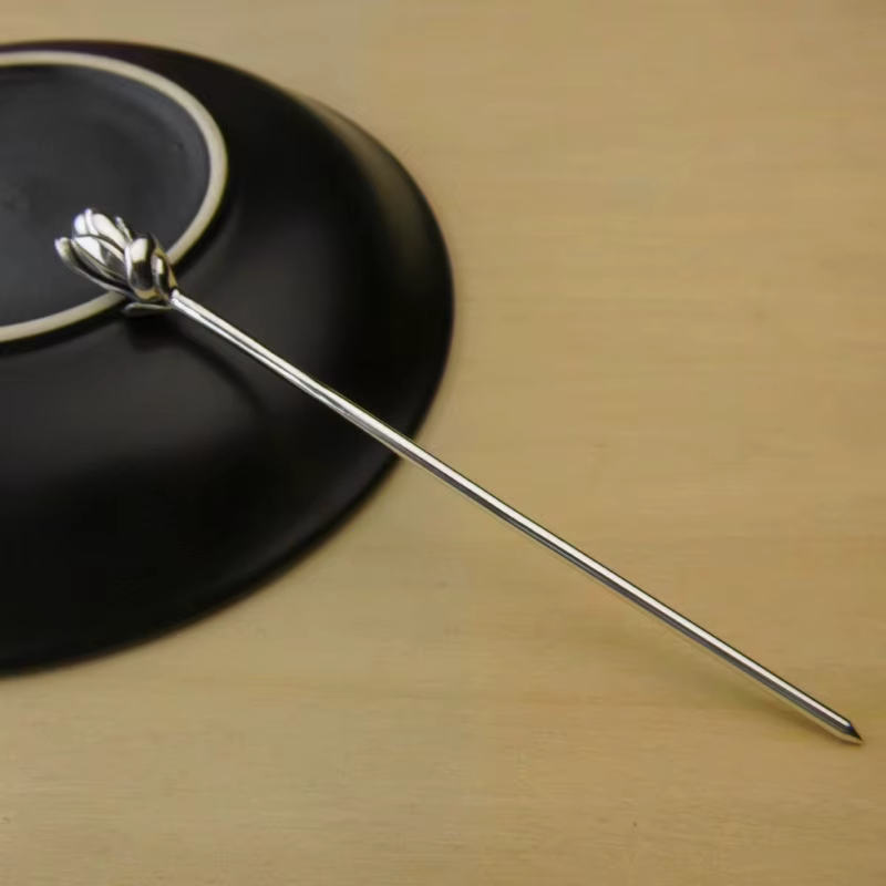 Bijoux de cheveux en argent thaïlandais 925, fleur d'orchidée simple, glamour pour tous les jours, bijoux pour femmes, nouveaux accessoires Hanfu