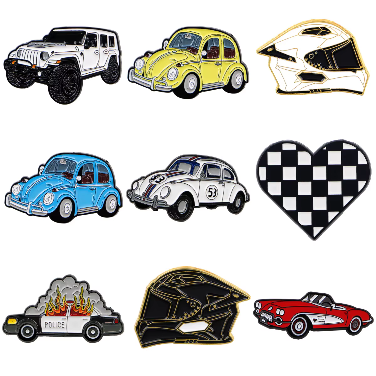Broches de voiture Vintage pour femmes