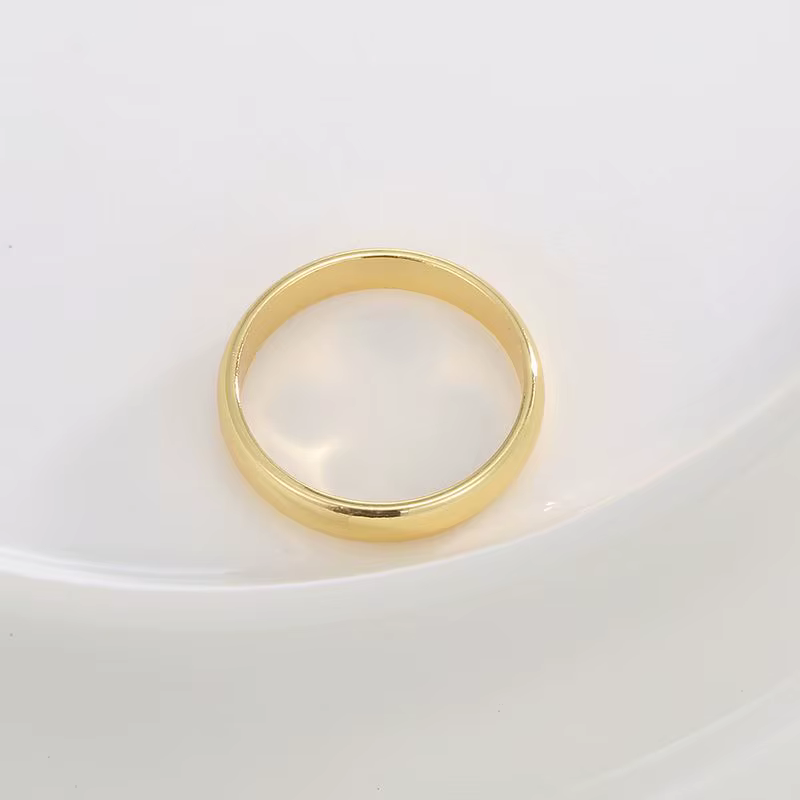 Bague en argent Sterling 925 couleur or pour femmes