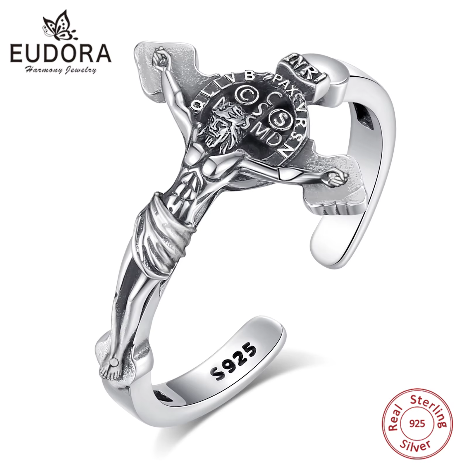 Eudora – bague réglable en argent Sterling 925