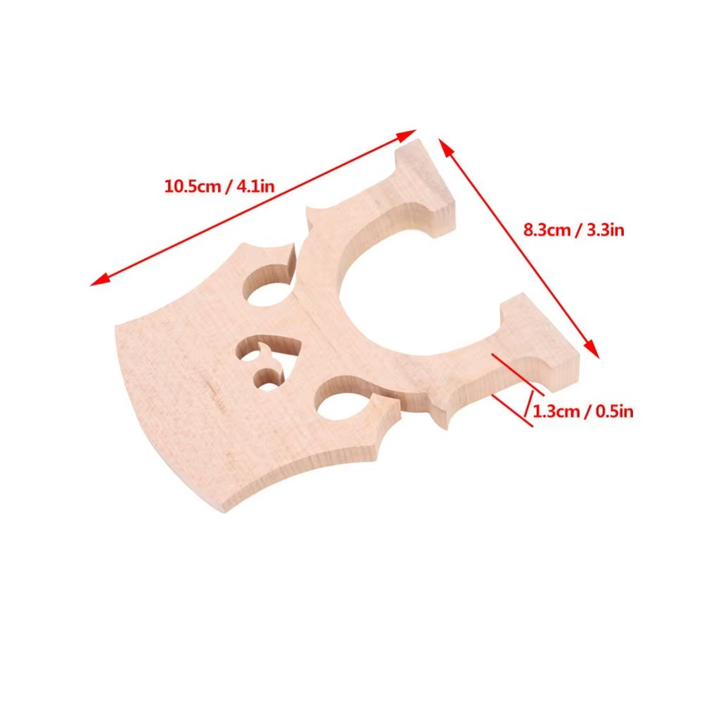 Érable ​ Pont de violoncelle ​ Professionnel ​ Installation simple ​ Accessoire d'instrument ​ 1/2 1/4 1/8 3/4 4/4 ​
