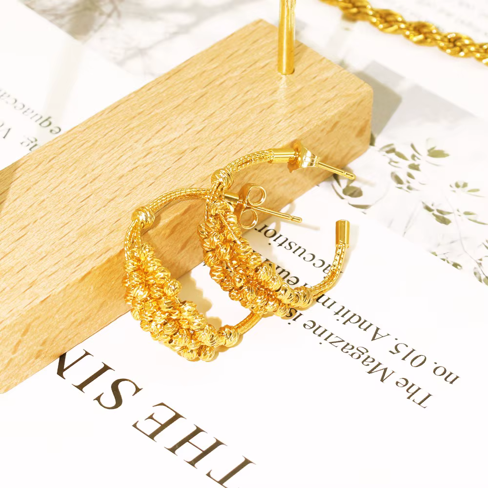 GZJPEI – ensemble de bijoux de mariage brésiliens plaqués or