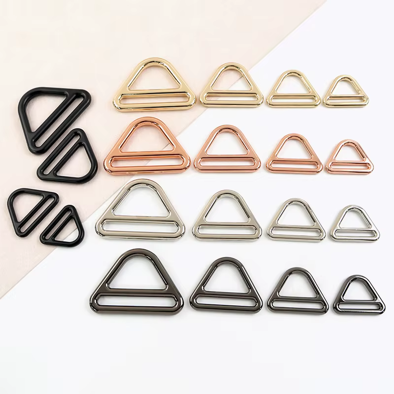 2/5/10 pièces – Boucles triangulaires métalliques réglables de 25-50 mm pour sac à dos, sangle, connecteur, mousqueton, crochet
