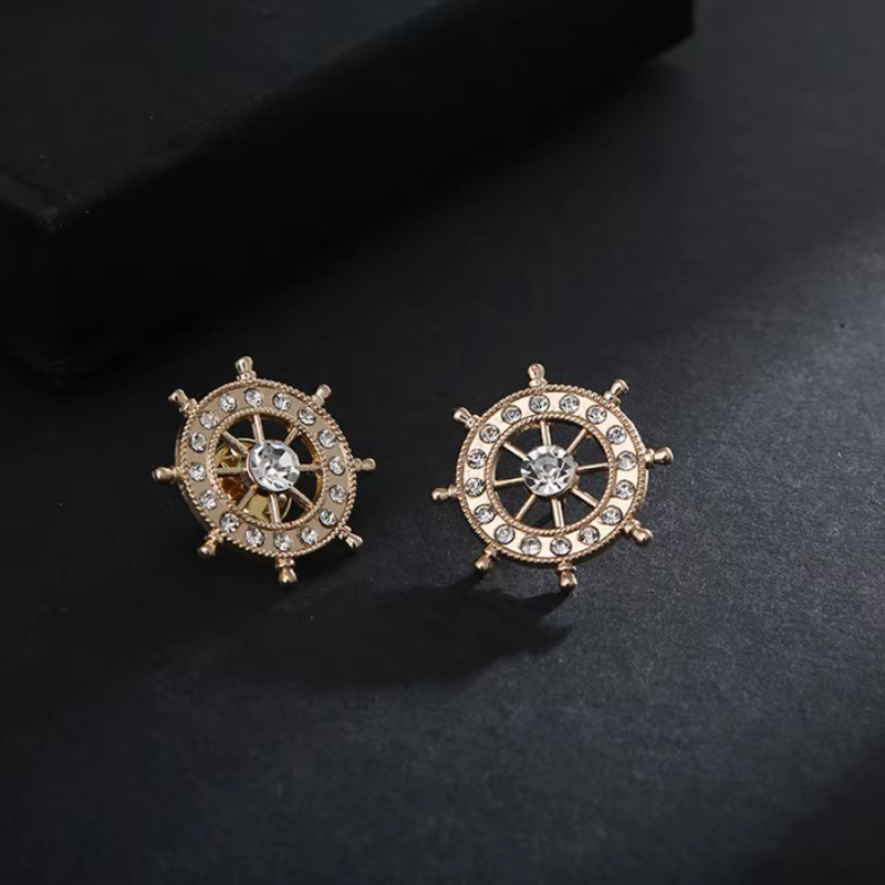 Broche de gouvernail style marine en alliage