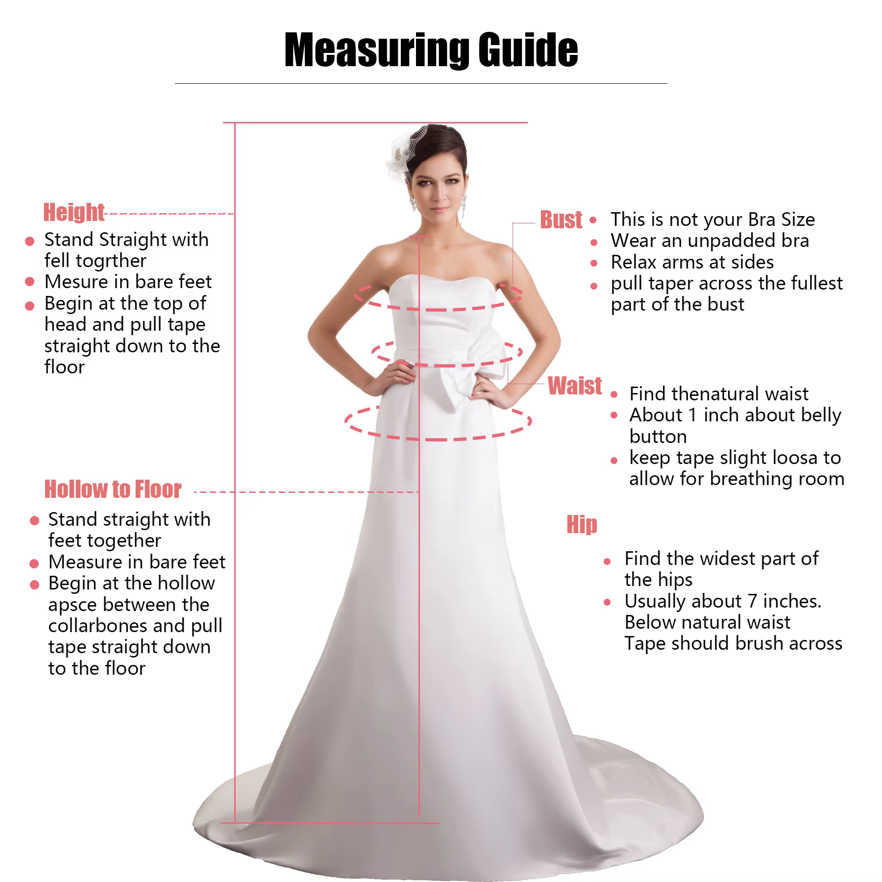 Personnalisation personnalisée de la robe de mariée