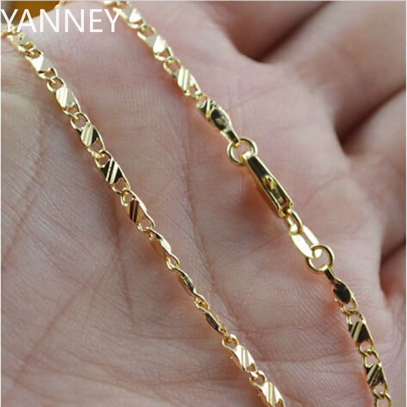 Collier rempli d'or 18 carats en argent 925