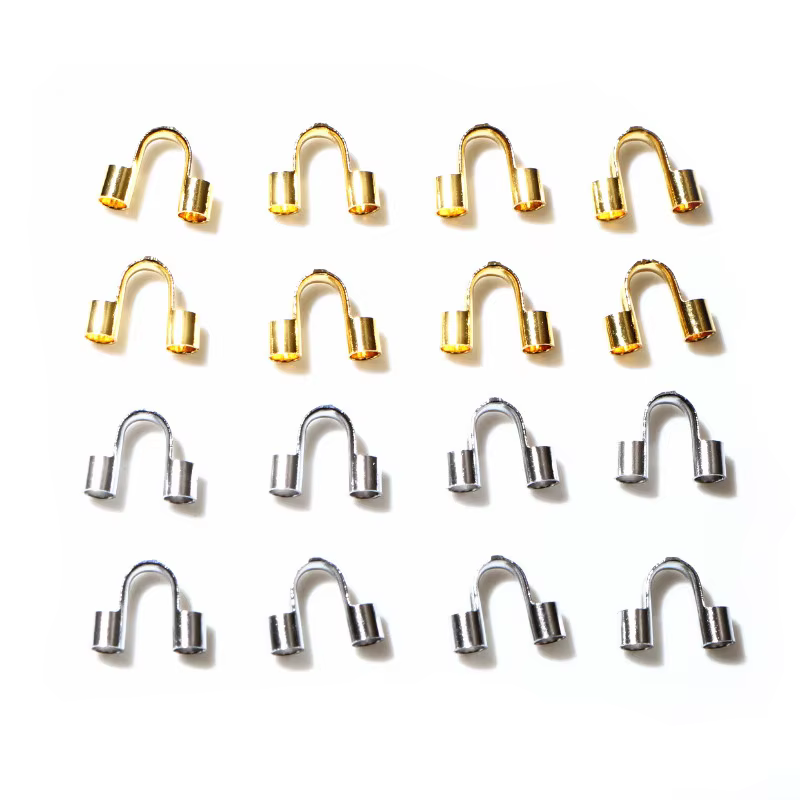 Protecteurs de protection de fils en acier inoxydable couleur or