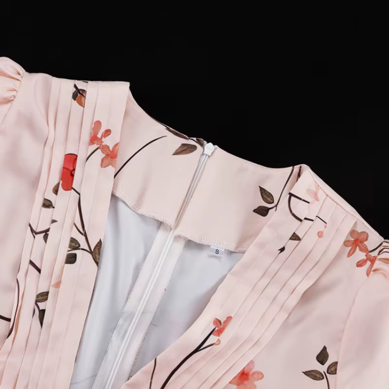 Nouvelle Robe Longue Sirène de Soirée de Mariage 2026 à Imprimé Floral Français