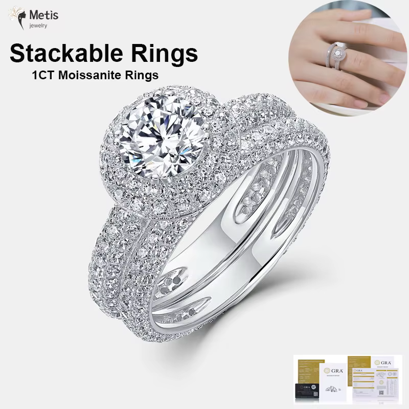 Metis – bague de luxe en Moissanite