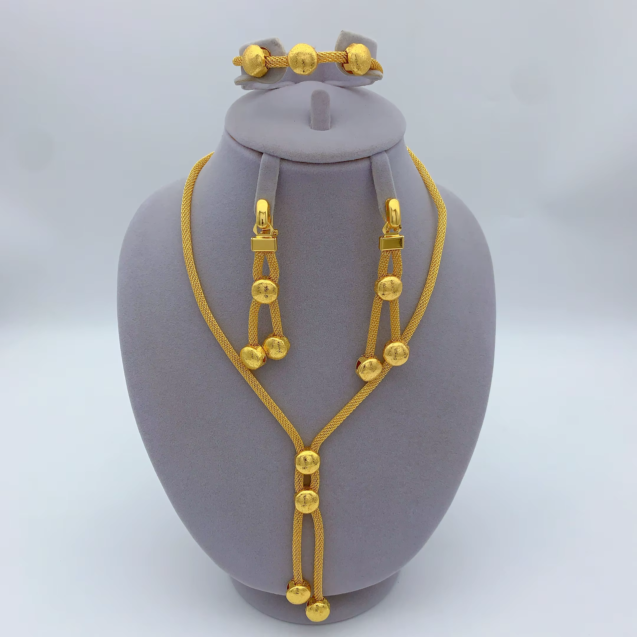 Ensembles de bijoux de mariée indiens de luxe pour femmes
