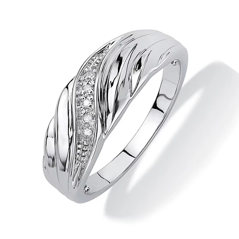 Huitan Twist Design femmes bague pour fiançailles mariage accessoires de luxe incrusté brillant CZ couleur or/couleur argent bijoux à la mode