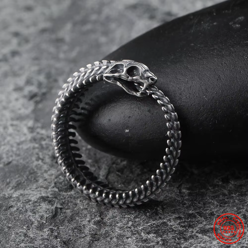 MKENDN – bague Vintage en argent Sterling 100% 925