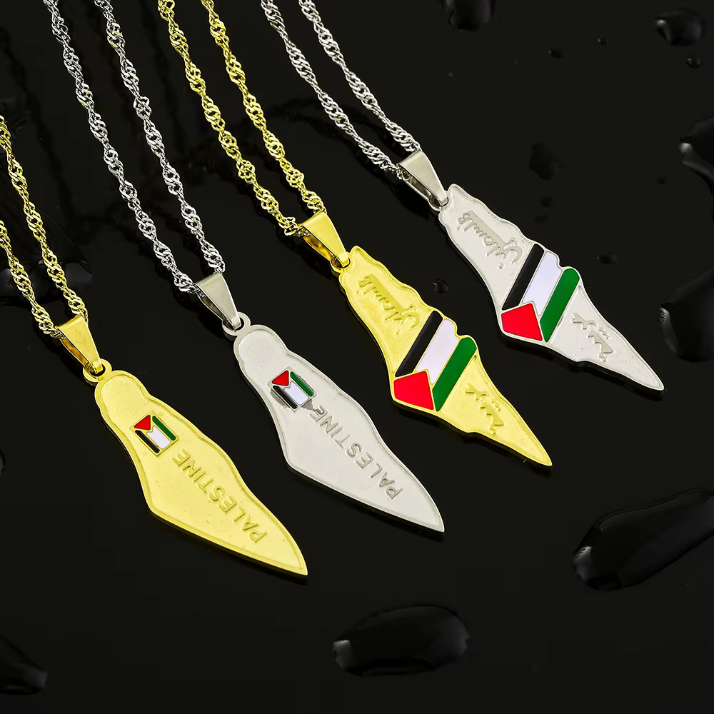 Collier pendentif en acier inoxydable pour hommes et femmes