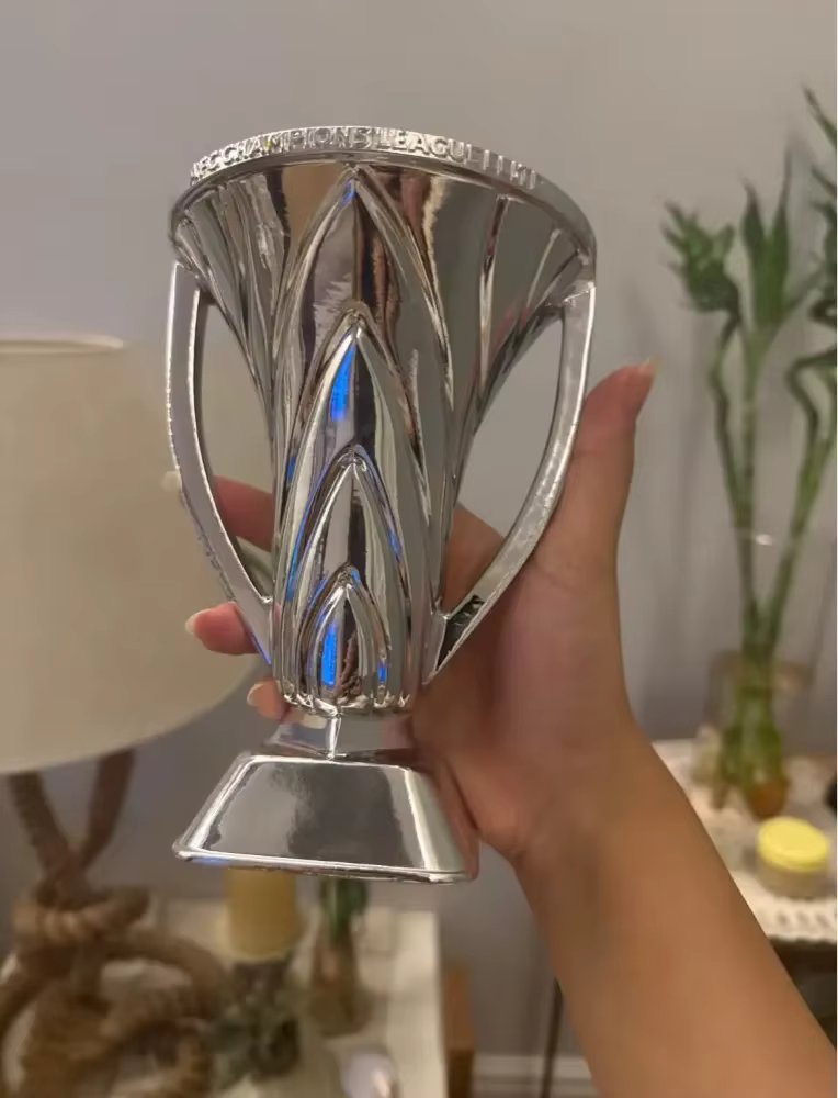 Nouveau style 2026 Trophée des champions de la Ligue d'Asie AFC 1:1 Coupe d'élite de champion de football Souvenirs et récompenses Gravure gratuite