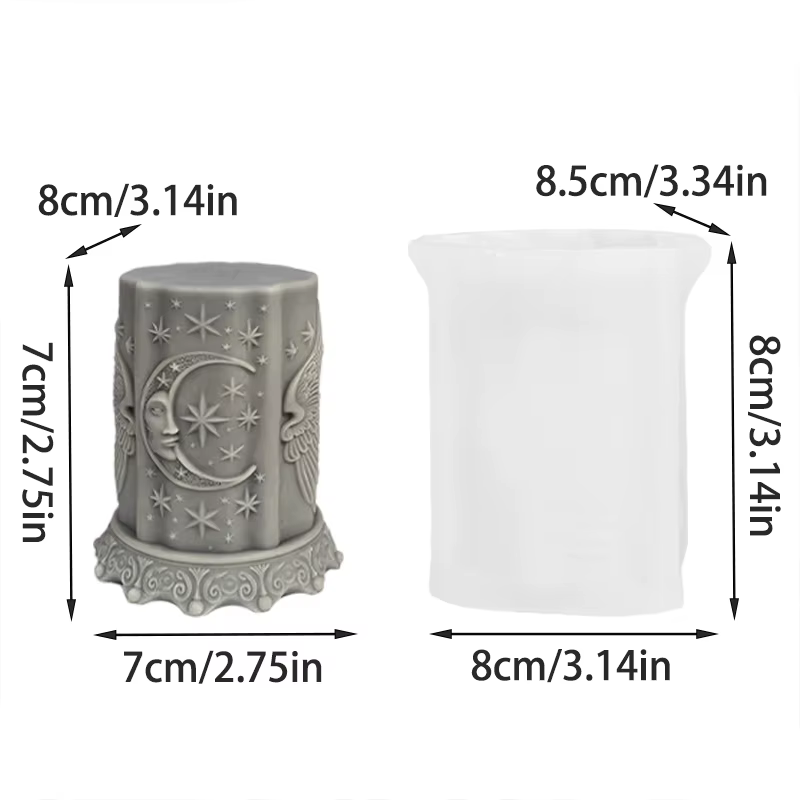 【Starry Sky Secret Realm】Moule en silicone pour la fabrication de bougies et d'encens sur le thème du ciel étoilé