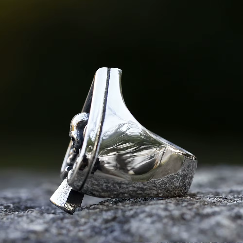 Bague en acier inoxydable SION L pour homme