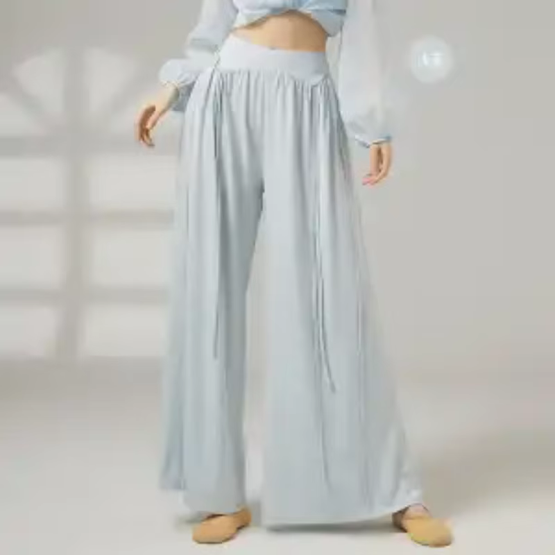 Pantalon de danse fluide à jambes larges pour femmes