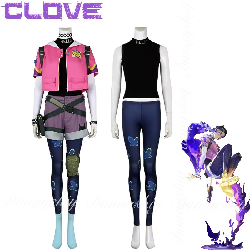 VALORANT jeu clou de girofle Cosplay avec vêtements exclusifs le personnage du héros contrôlant et le Costume de Cosplay éternel un plein d'ensemble