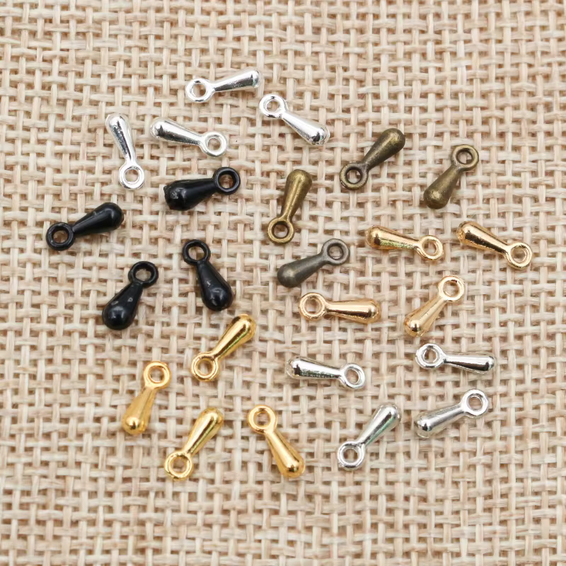 7*3mm 100 pcs/Lot 6 couleurs pendentif collier embouts breloques