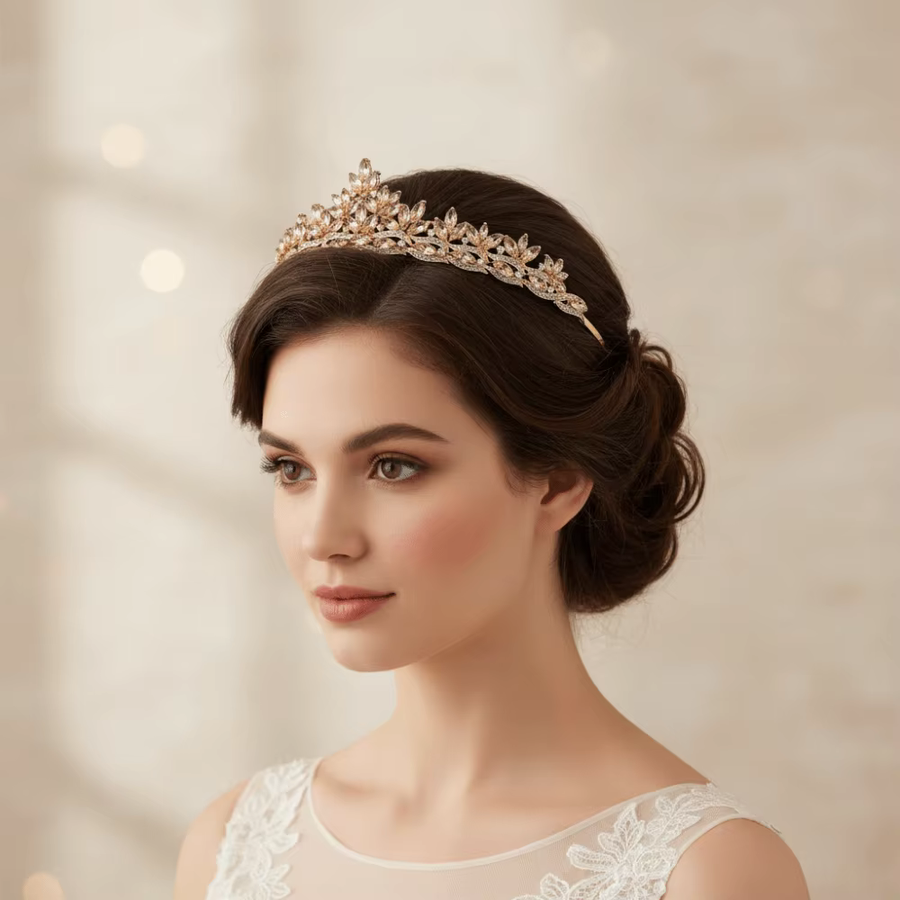 Couronne de cristal baroque étincelante