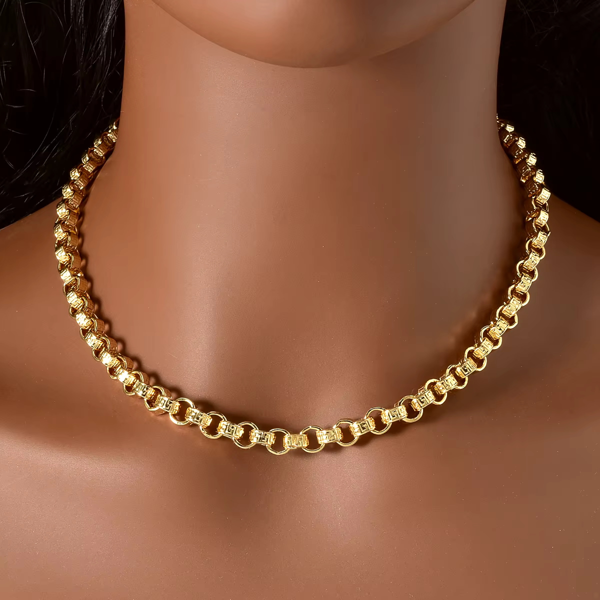 Collier plaqué or 18 carats italie 750
