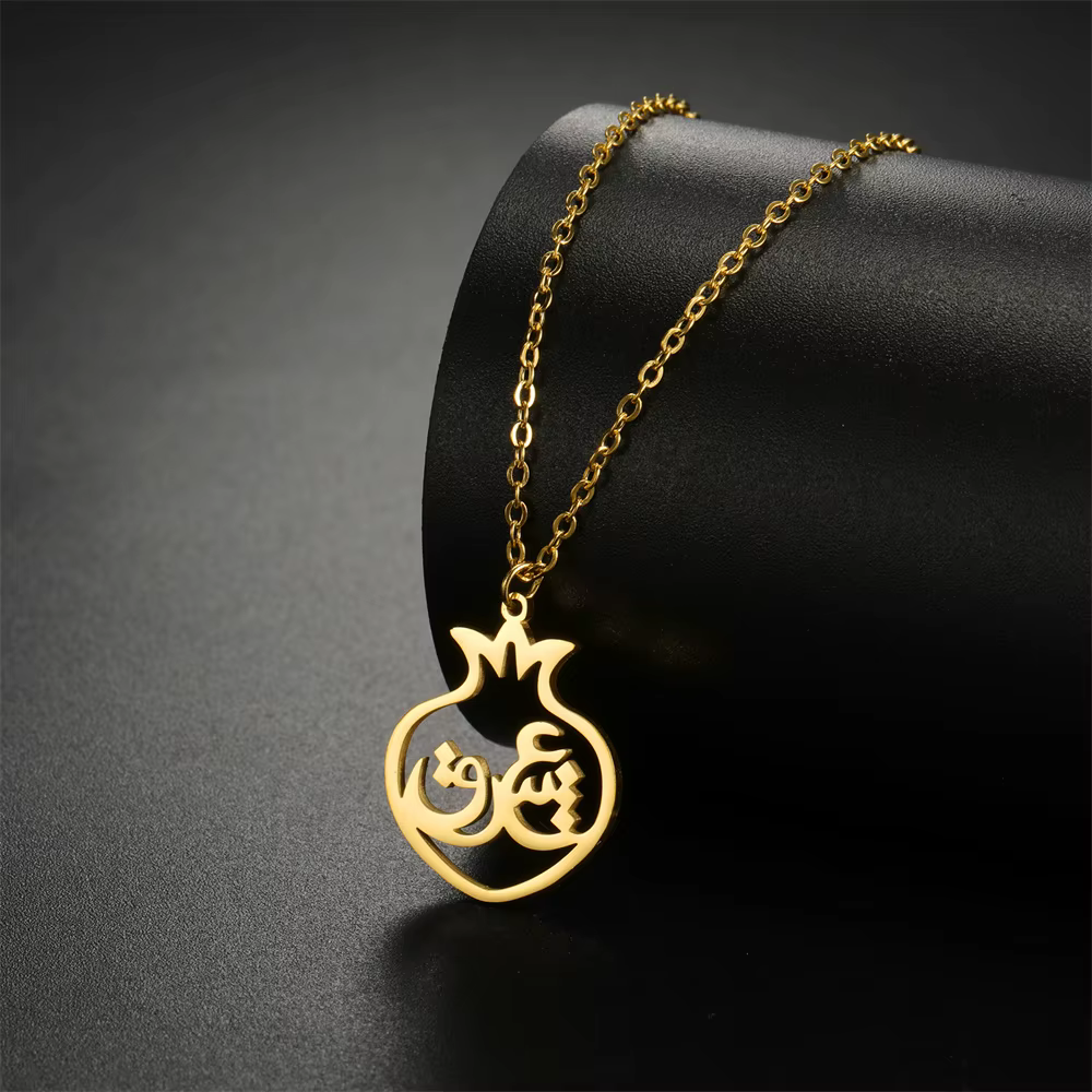 Jeshayuan-Collier Persian Farsi Parsi Love Eshgh Anar pour Homme et Femme