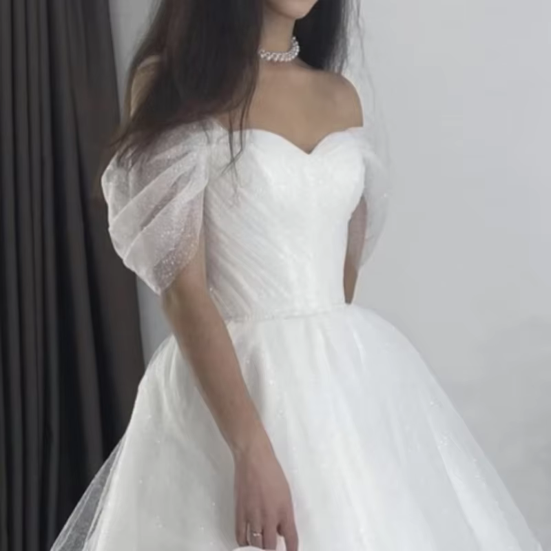 Gants à bretelles à manches amovibles pour robe de mariée